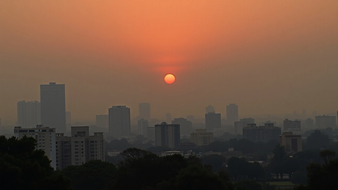 Brasília coberta por densa fumaça vinda de incêndios em São Paulo