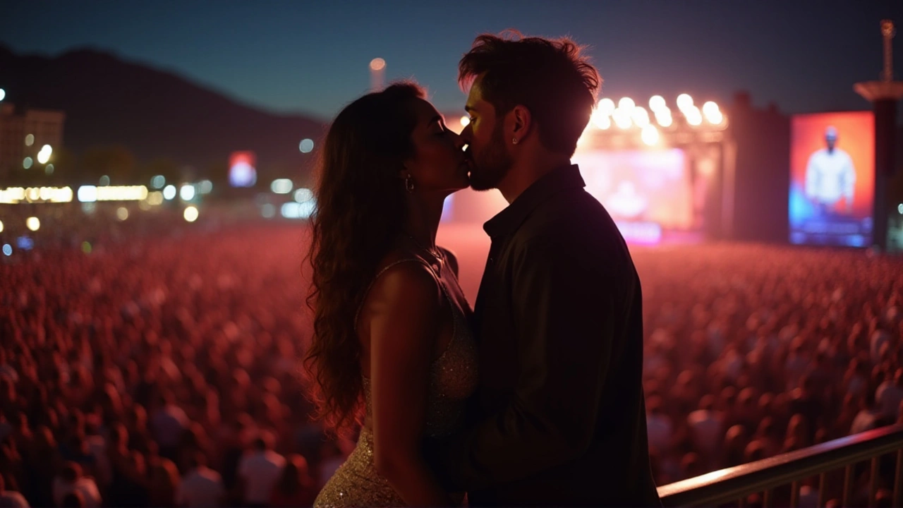 Beijos de Bruna Marquezine e João Guilherme durante show de Travis Scott no Rock in Rio 2024