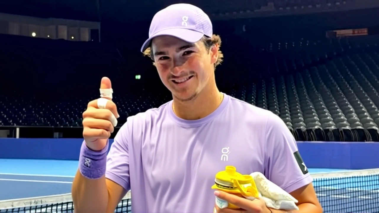 João Fonseca treina para o ATP 250 de Bruxelas e mira subir no ranking